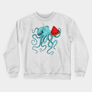 Octopus Watermelon Crewneck Sweatshirt